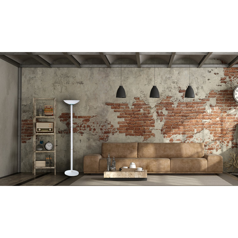 Lampe torchère sur pied 72 po Selleck, blanc