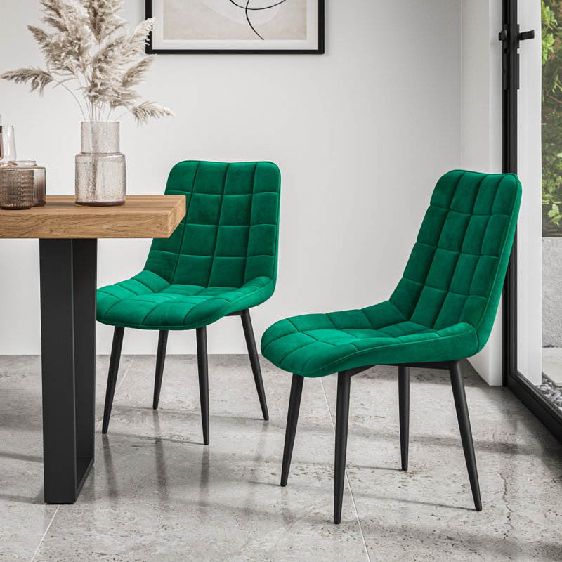 Darcus 6 - Person Dining Set, Oak/Green