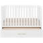 HushCrib 3-in-1 Convertible Crib with Trundle, Toddler Bed, Daybed, White