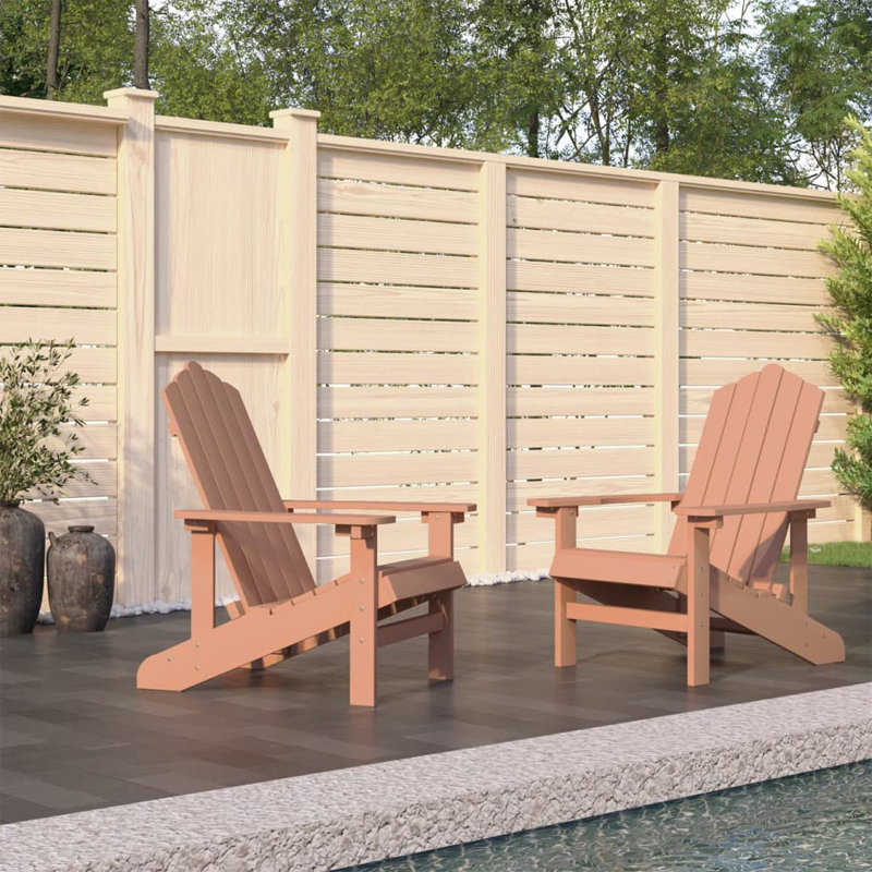 Horace Outdoor Adirondack Chair, Brown