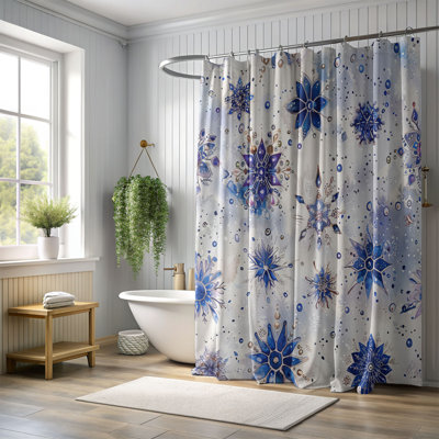 Rideau de douche Snowy Blooms - Premium