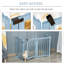 Free Standing Pet Gate With Door-1930298135