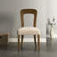 Ensemble de 2 chaises de salle à manger rembourrées avec pieds en bois d'hévéa massif, capacité de poids de 330 lb-1028715104-1028715105