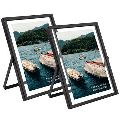 Floating Metal Frame with Real Glass