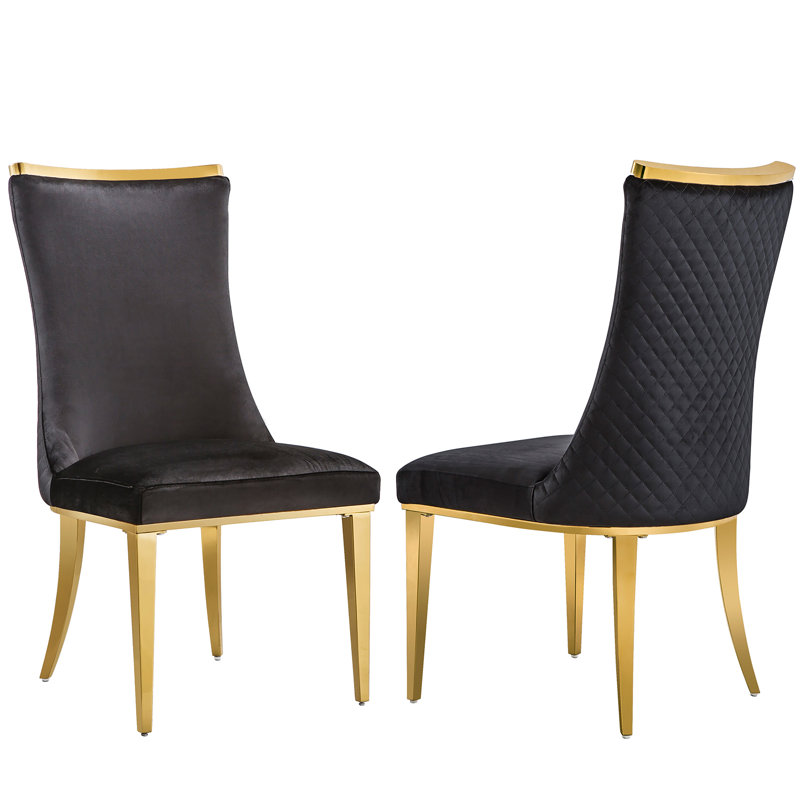 Kianga 18.1'' H Velvet Upholstered Side Chair