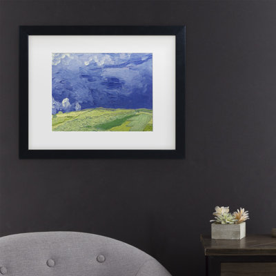 «Wheatfields Under Thundercloud» par Vincent Van Gogh, reproduction d'art sur toile