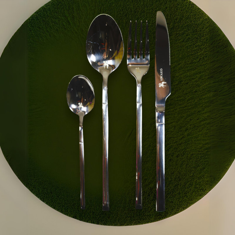 Arcaico Flatware Set - Service for 6, Silver