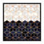 «White and Navy Cubes» par Elisabeth Fredriksson - impression d'art graphique-49900607-53128066