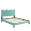 Très grand lit plateforme Performance en velours ** 6738-150280440-150280432