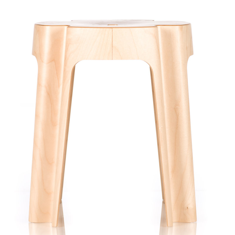 Manufactured Wood Accent Stool, Birch