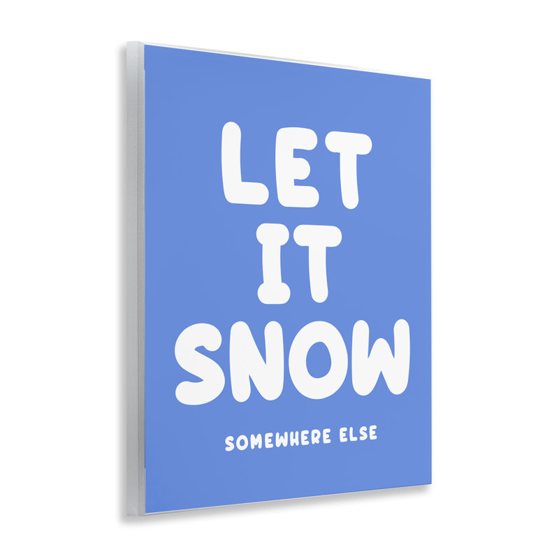  «Snow Somewhere Else», art mural sur bois par House of Lulu