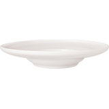 Villeroy & Boch Afina Wide Rimmed Soup Bowl, Premium Porcelain, Made in Germany, Dishwasher and Microwave Safe, 11.5 x 11.5 x 2.25 in, Stackable, White