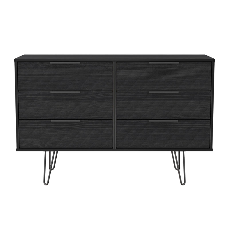 115 cm W Chest of 6 Drawers