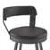 Nicks Swivel Upholstered Counter Stool with Metal Frame