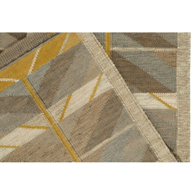 Scandinavian Wool Geometric Area Rug, Rectangle 10' x 14'