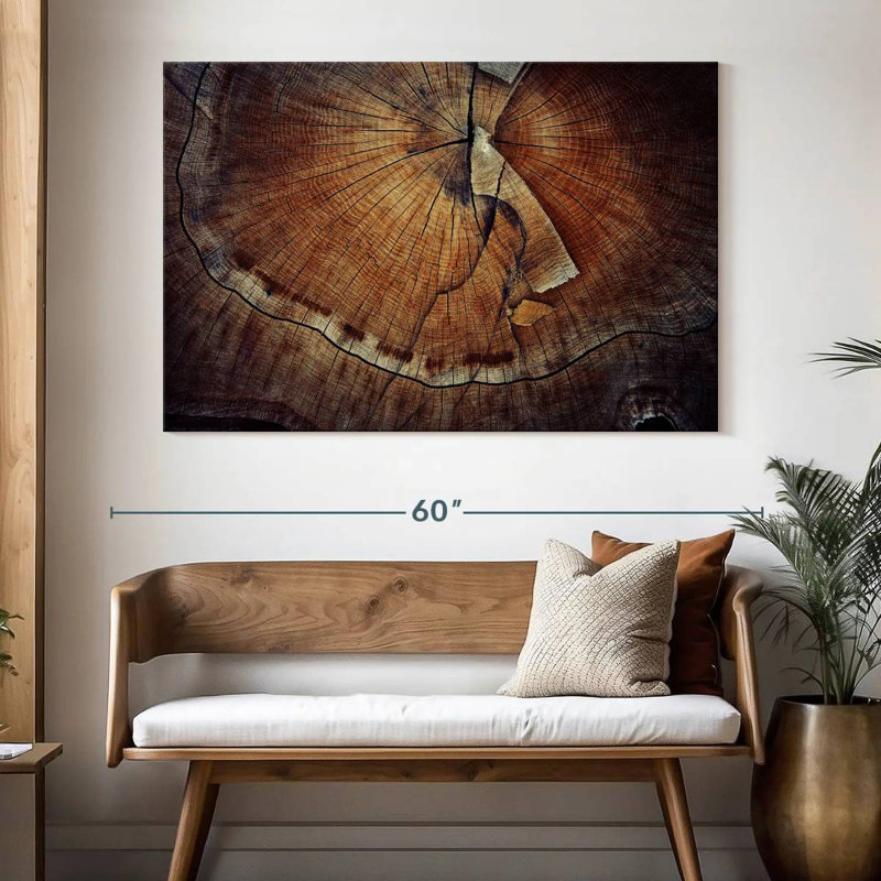 Harnek Tree Ring Texture, 34" H x 51" W