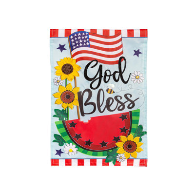 Drapeau de jardin God Bless