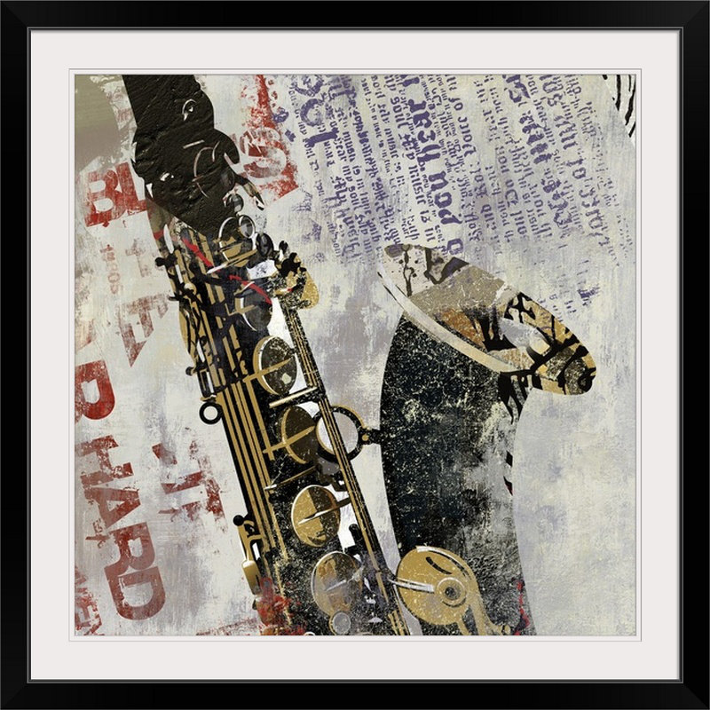 « rock n roll i mini », reproduction d’impression, H 35 po x l 35 po x P 1,5 po, Toile