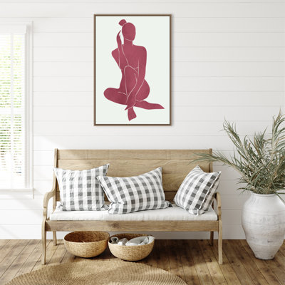 «Minimal Woman No 3» par Jay Stanley, reproduction d'art sur toile encadrée