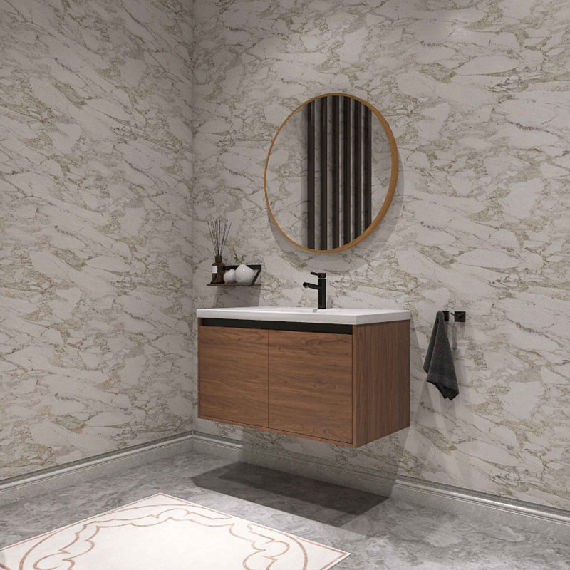 Meuble-lavabo simple 35,46 po avec plateau en résine Anease