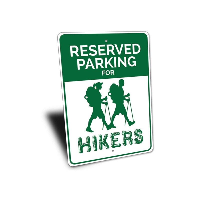 Plaque en aluminium Hiker, H 12 po x l 18 po x P 0,06 po