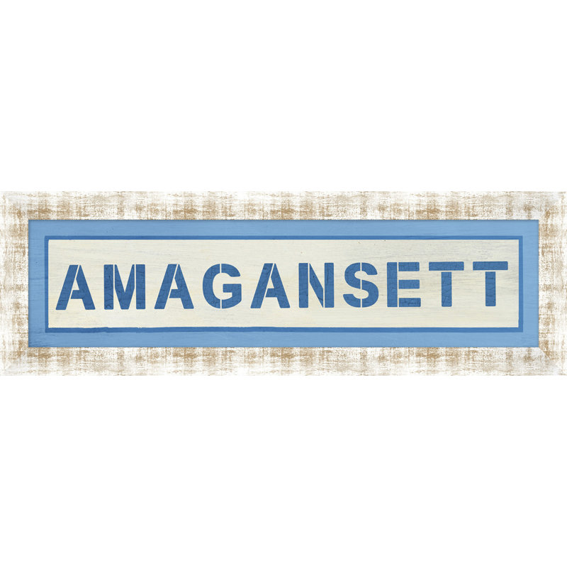 Amagansett - Cadre photo panoramique, art textuel