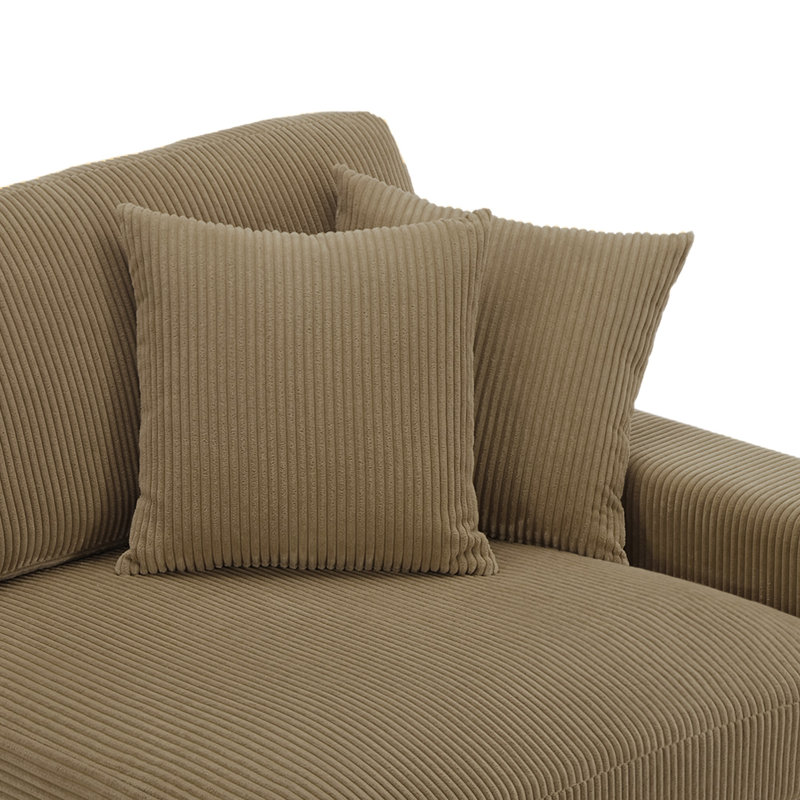 Milbrey Modular Corner Sofa, Camel, Right Hand Facing