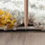 Tapis jaune / gris / blanc à poils longs Brooklington-1620051199