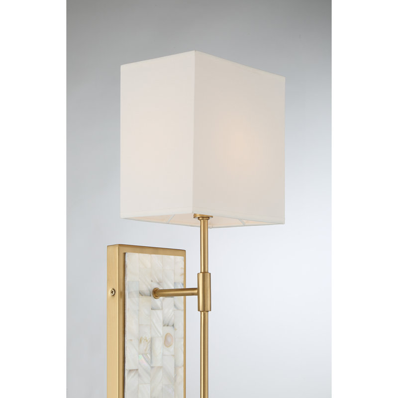  Applique murale 1 lumière Eastover en laiton chaud Eastover