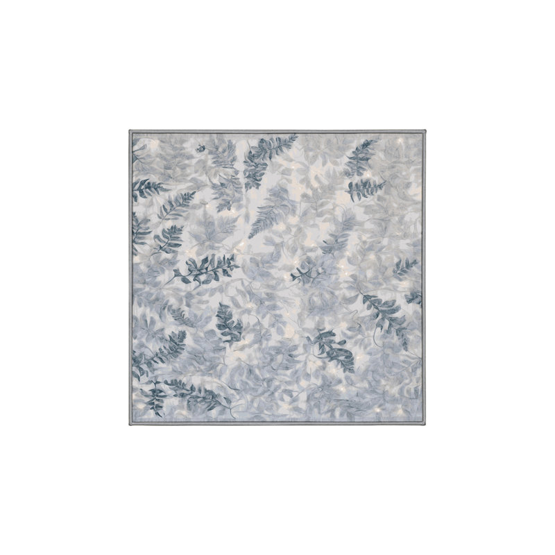 Tapis gris lavable à la machine, Carré 3 pi