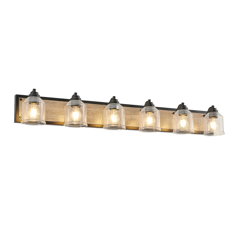 Éclairage pour salle de bain 6 lumières Farmhouse, 6 lumières