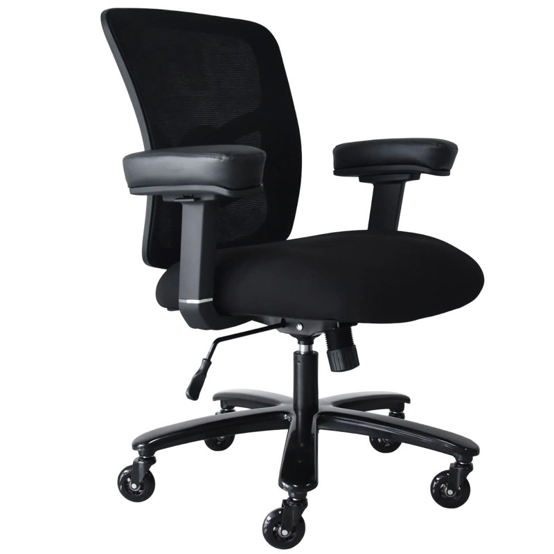 Fauteuil de bureau ergonomique 28 po avec support lombaire et accoudoirs 4D