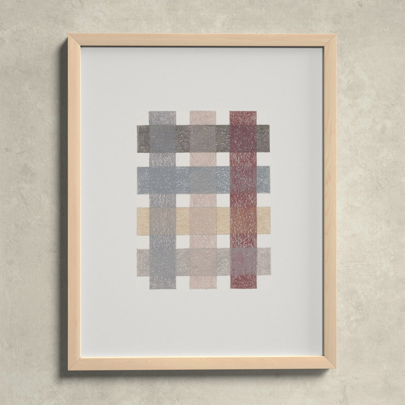 Gridlock II by Beth James, Maple Framed, 20" W x 25" H