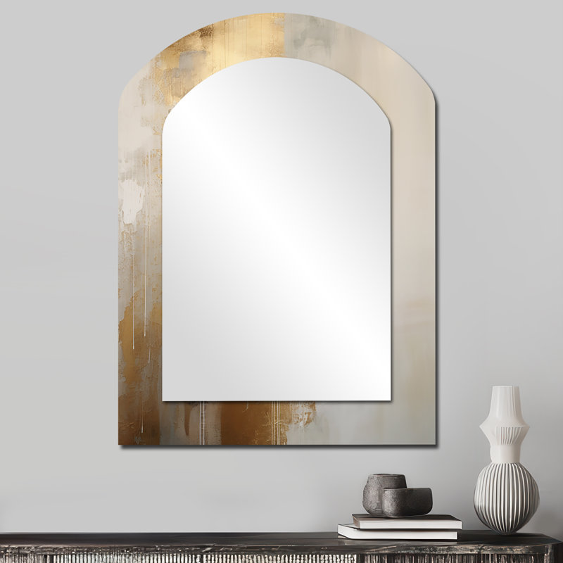 Miroir mural asymétrique Minimal, 34 po x 25 po