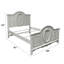 Lit double arqué Sauval en gris