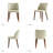 Kanalu Ergonomic Upholstered Dining Chair with Solid Wooden Tapered Legs-98582705