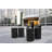 ArchTec Steel Open Outdoor Trash/Recycling Bins - 45 Gallons