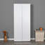 Armoire moderne blanche avec nombreuses tablettes, 31,5 po x 73,6 po x 18,5 po | 100% panneau de particules enduit de mélamine, épaisseur: 0,6 pouce | Conception murale, solution de rangement élégante et fonctionnelle pour toute chambre à coucher-1329823958