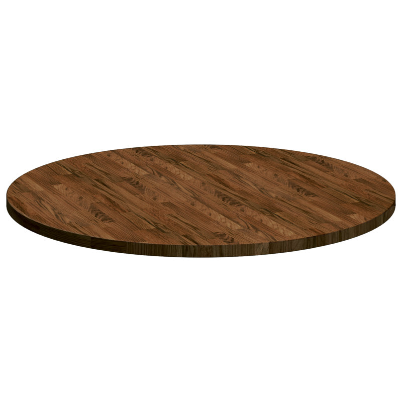Solid Wood Table Top, Dark Brown, 2.5cm H x 90cm W x 90cm D