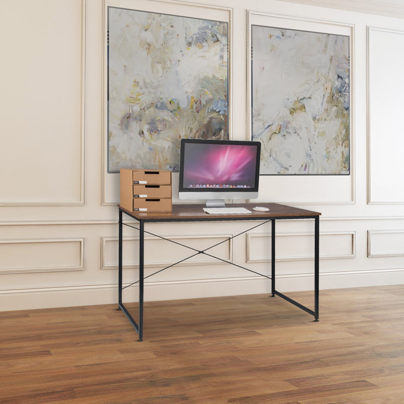 80cm W Rectangle Computer Desk, Walnut