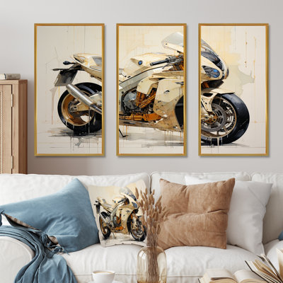 Minimalisme, moto I - ensemble d'art sur toile