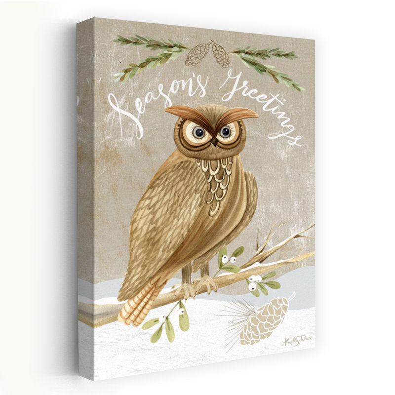 Hibou de Noël Woodland, H 36 po x l 24 po