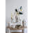 Accent Vase With Vintage European Pottery Inspired Design For Tabletop Mantel And Sideboard Decoration