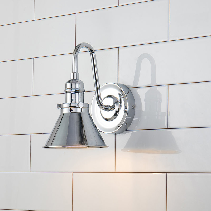 Volya Provence 1 Light Vanity, Silver