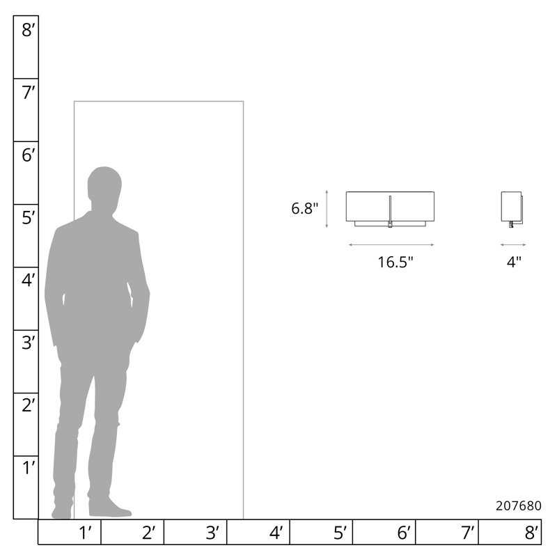 Applique murale encastrée 2 lumières Exos, Anna ton naturel, Fumée foncée