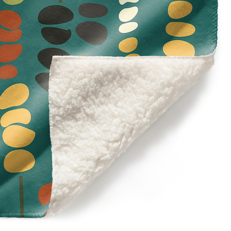  Couverture Sticks and Stones 1, 68 po x 80 po, Vert