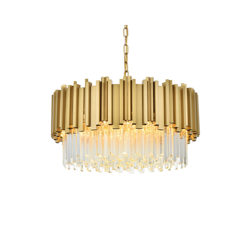 Lustre Lenora 24 pouces, Or satiné