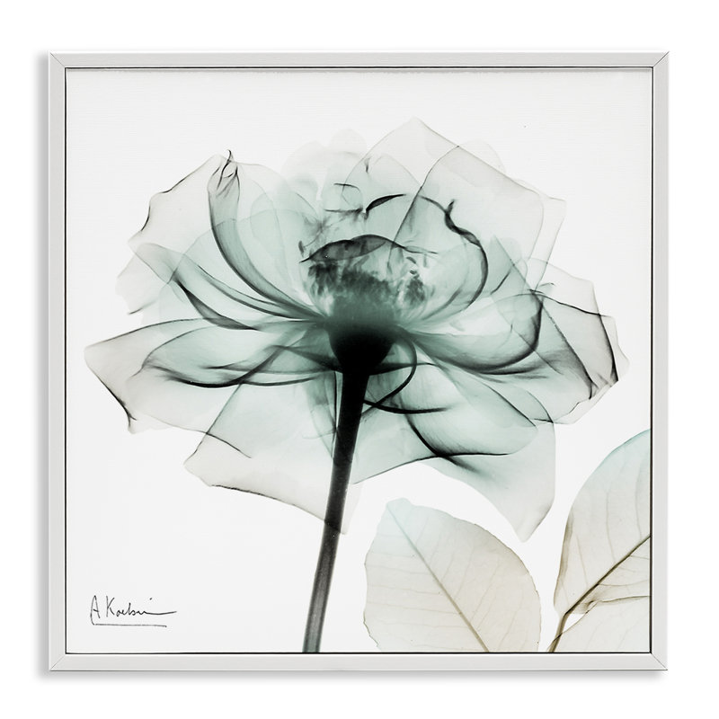 Giclée transparente encadrée, design par Albert Koetsier, H 12 po x l 12 po, Estampe numérique encadrée blanc bord de mer