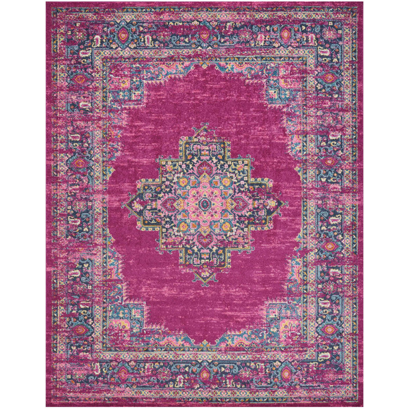 Tapis rose traditionnel Augusta, Rectangle 8 pi x 10 pi