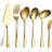 6-Piece Serving Flatware Silverware Set,Stainless Steel Serving Utensil Set,Include Cake Server, Slotted Serving Spoon, Serving Spoon, Cold Meat Fork, Butter Knife, Soup Ladle-2047094756